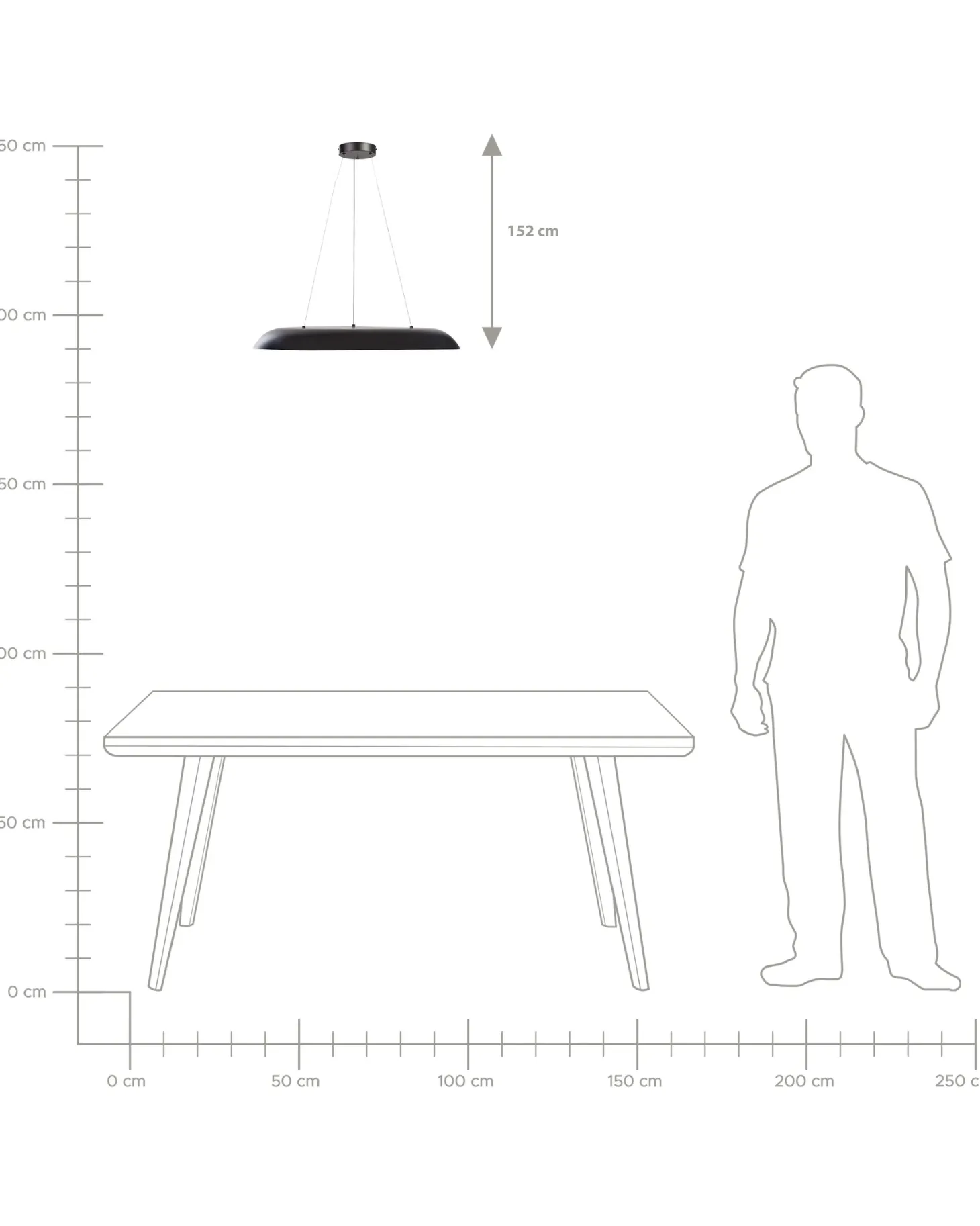 Lampa wisząca LED SURKO Metal Czarny