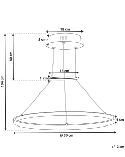 Lampa wisząca LED TANO Metal Złoty