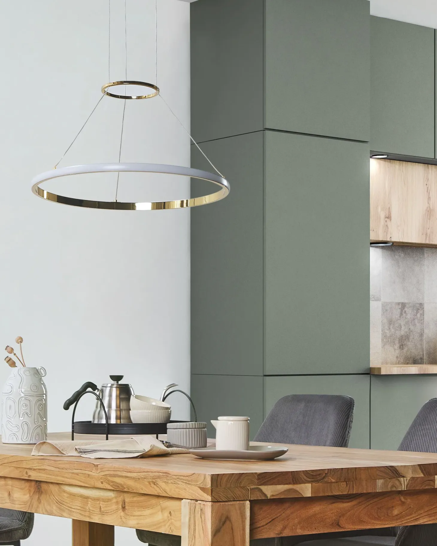 Lampa wisząca LED TANO Metal Złoty