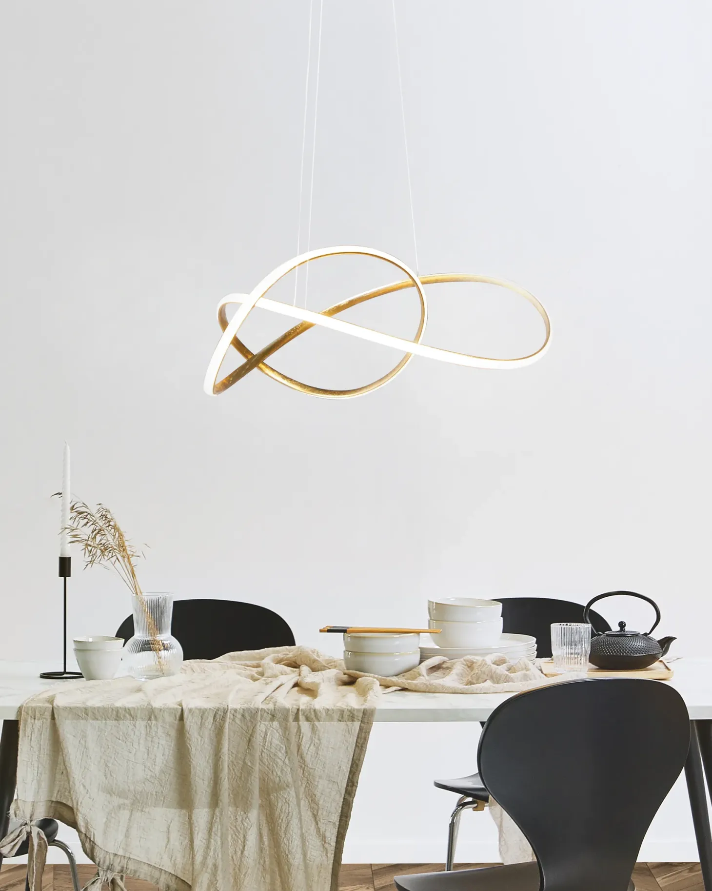 Lampa wisząca LED TUMEN Metal Złoty