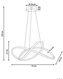 Lampa wisząca LED TUMEN Metal Złoty