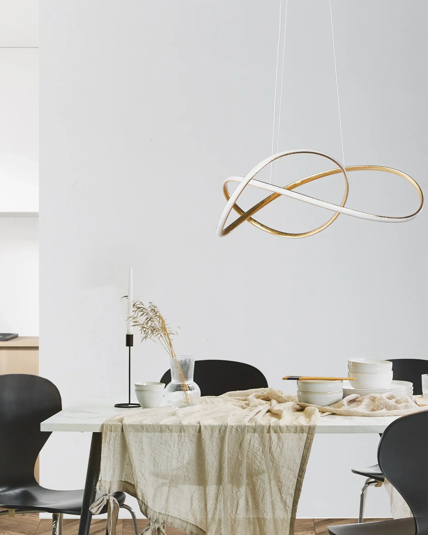 Lampa wisząca LED TUMEN Metal Złoty