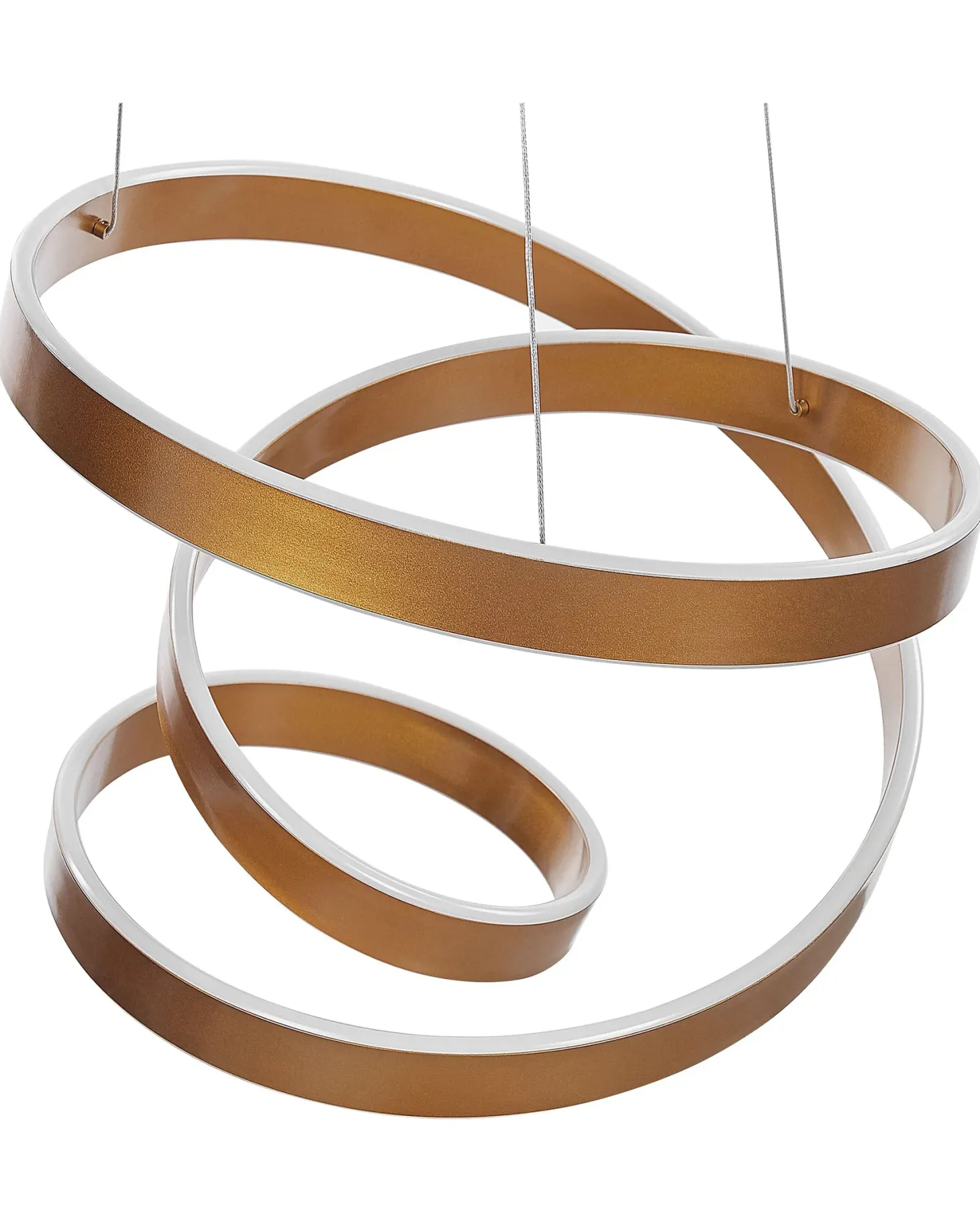 Lampa wisząca LED WANLI Metal Złoty