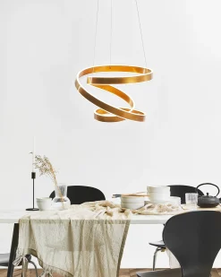 Lampa wisząca LED WANLI Metal Złoty