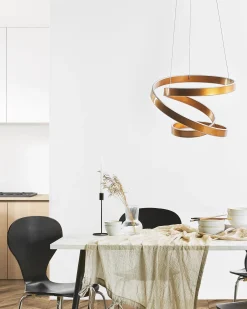 Lampa wisząca LED WANLI Metal Złoty