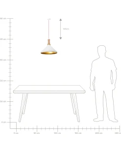 Online Lampa wisząca LIARD Metal Biały Wszystkie Lampy|Lampy Wiszące
