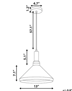 Online Lampa wisząca LIARD Metal Biały Wszystkie Lampy|Lampy Wiszące