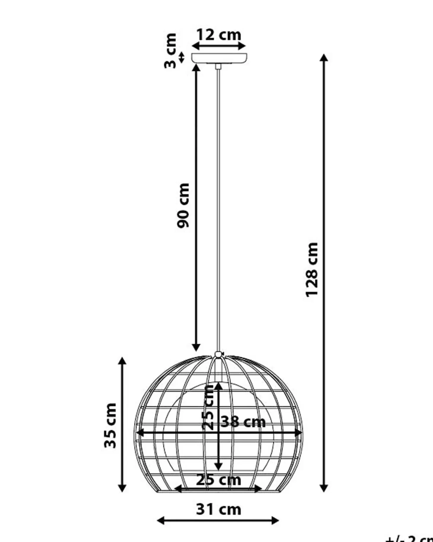 Hot Lampa wisząca LIRI Metal Czarny Wszystkie Lampy|Lampy Wiszące