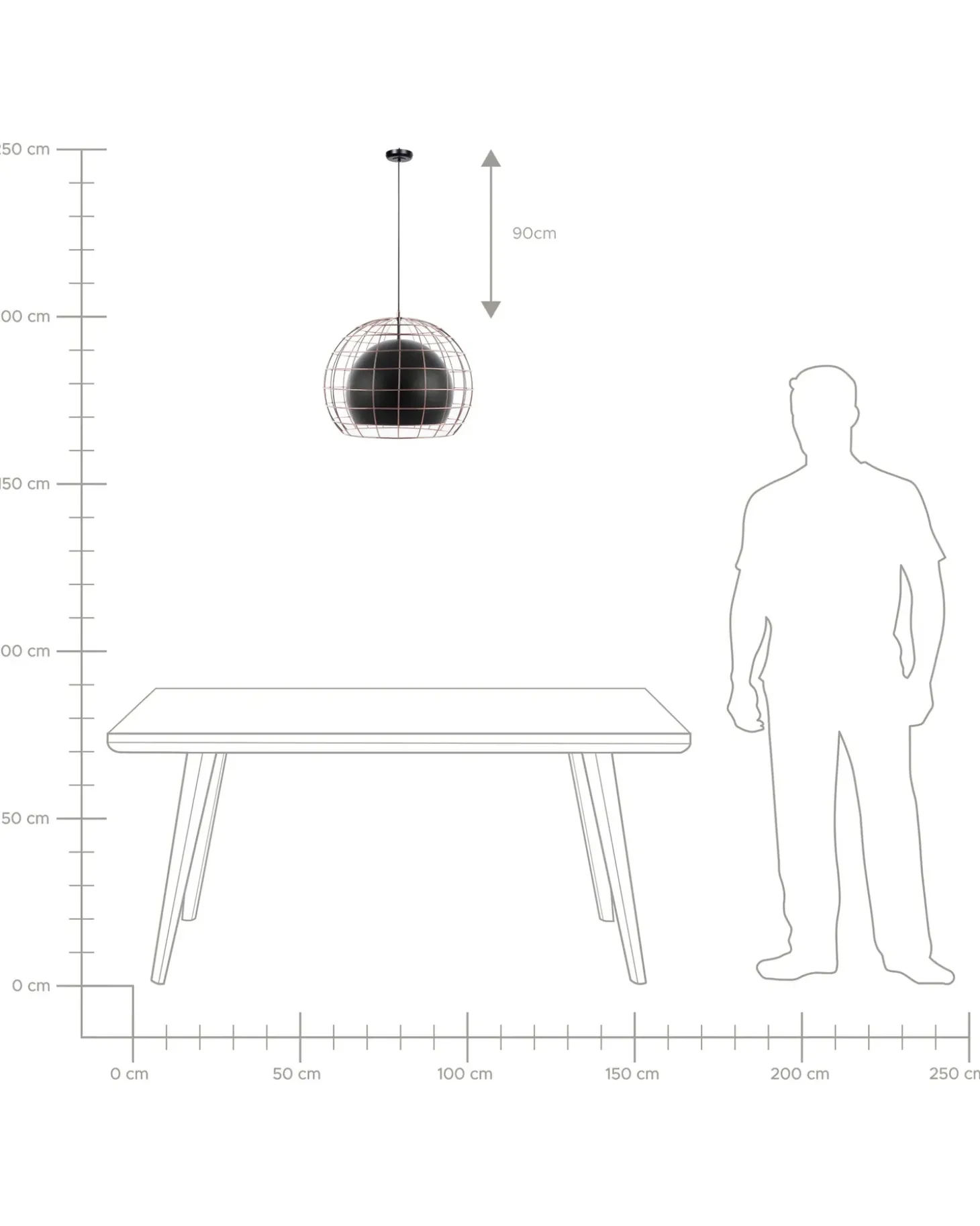 Hot Lampa wisząca LIRI Metal Czarny Wszystkie Lampy|Lampy Wiszące