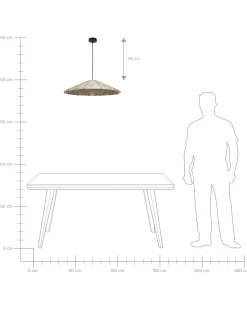 Discount Lampa wisząca LUAGAN Plecionka Naturalny Wszystkie Lampy|Lampy Wiszące