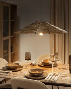 Discount Lampa wisząca LUAGAN Plecionka Naturalny Wszystkie Lampy|Lampy Wiszące