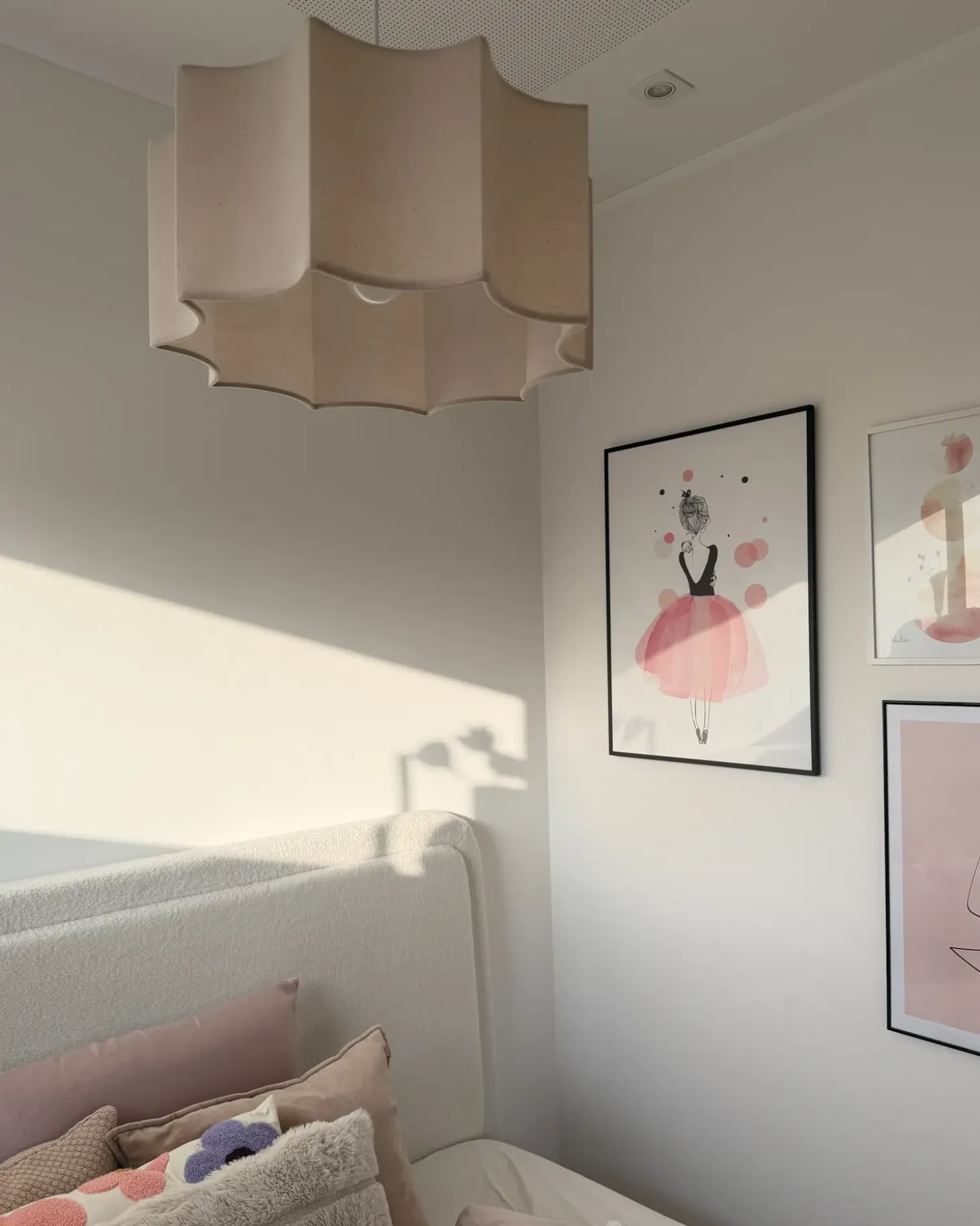 Sale Lampa wisząca LUENHA Metal Beżowy Wszystkie Lampy|Lampy Wiszące
