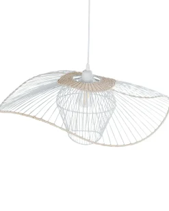 Best Lampa wisząca LUNGA Metal Biały Wszystkie Lampy|Lampy Wiszące