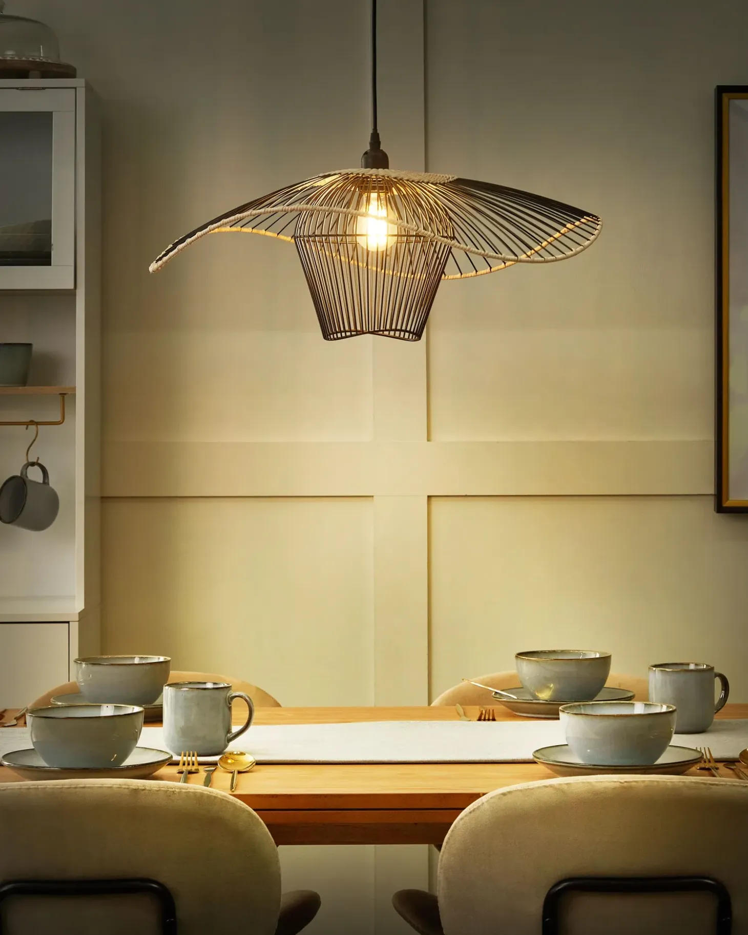 Lampa wisząca LUNGA Metal Czarny Wszystkie Lampy|Lampy Wiszące