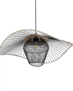 Lampa wisząca LUNGA Metal Czarny Wszystkie Lampy|Lampy Wiszące