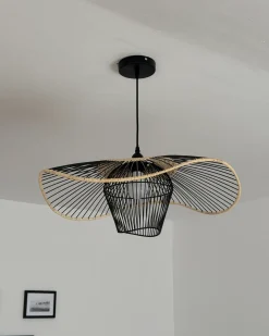 Lampa wisząca LUNGA Metal Czarny Wszystkie Lampy|Lampy Wiszące