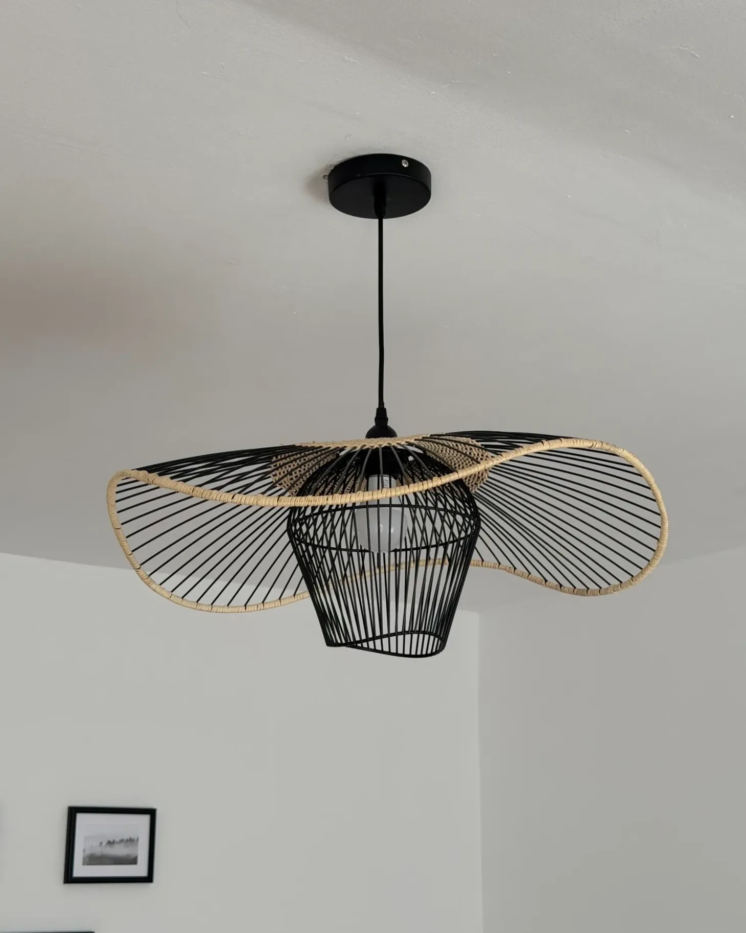 Lampa wisząca LUNGA Metal Czarny Wszystkie Lampy|Lampy Wiszące