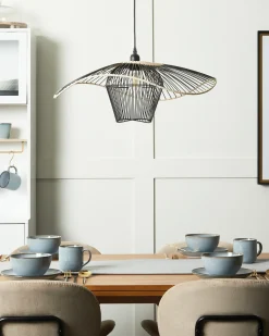 Lampa wisząca LUNGA Metal Czarny Wszystkie Lampy|Lampy Wiszące