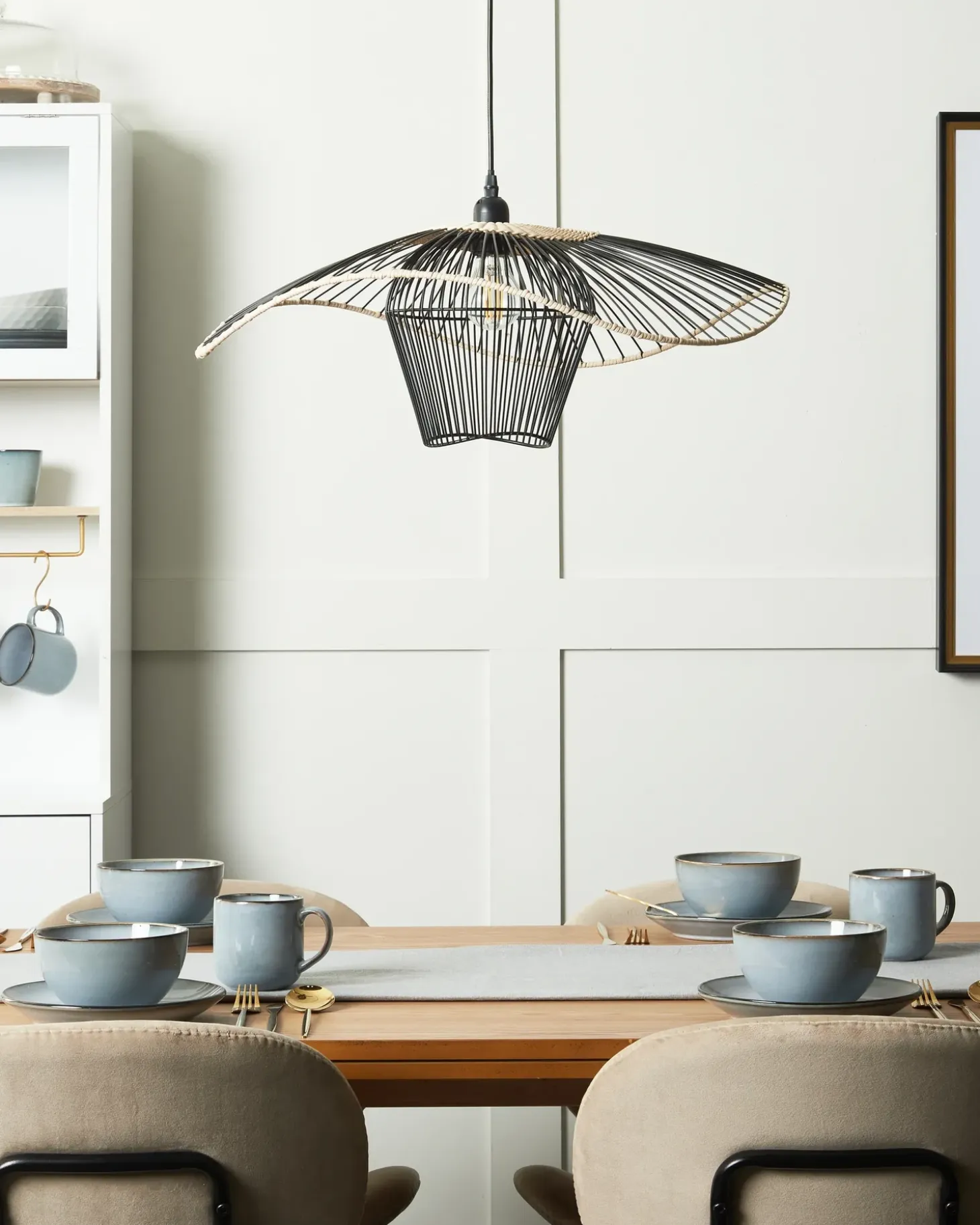 Lampa wisząca LUNGA Metal Czarny Wszystkie Lampy|Lampy Wiszące