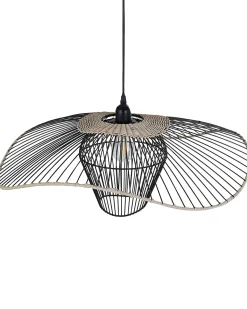 Lampa wisząca LUNGA Metal Czarny Wszystkie Lampy|Lampy Wiszące