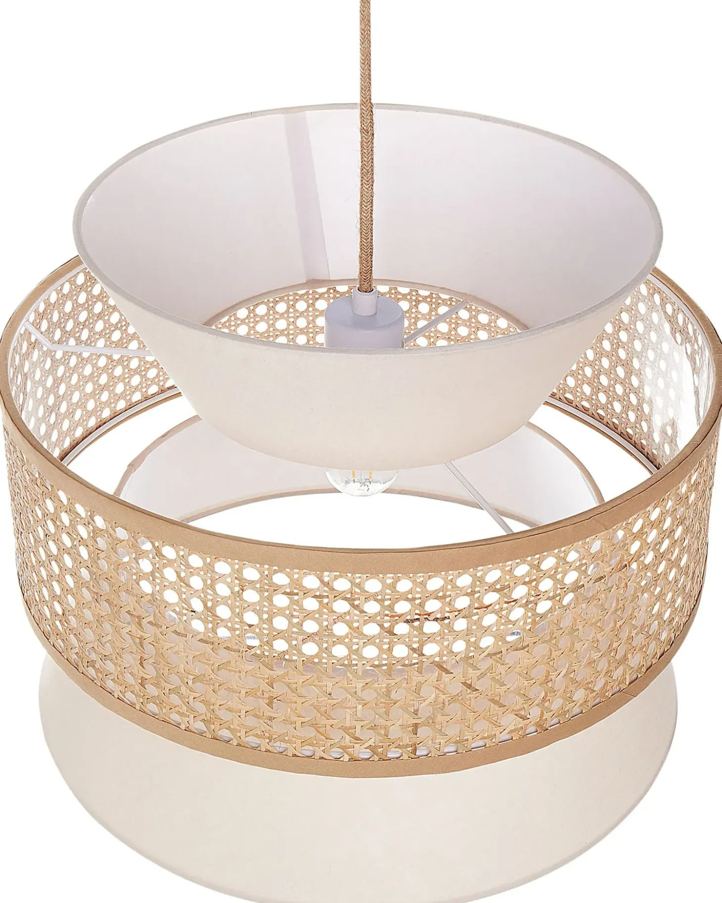 Clearance Lampa wisząca LUYANO Rattan Beżowy Wszystkie Lampy|Lampy Wiszące