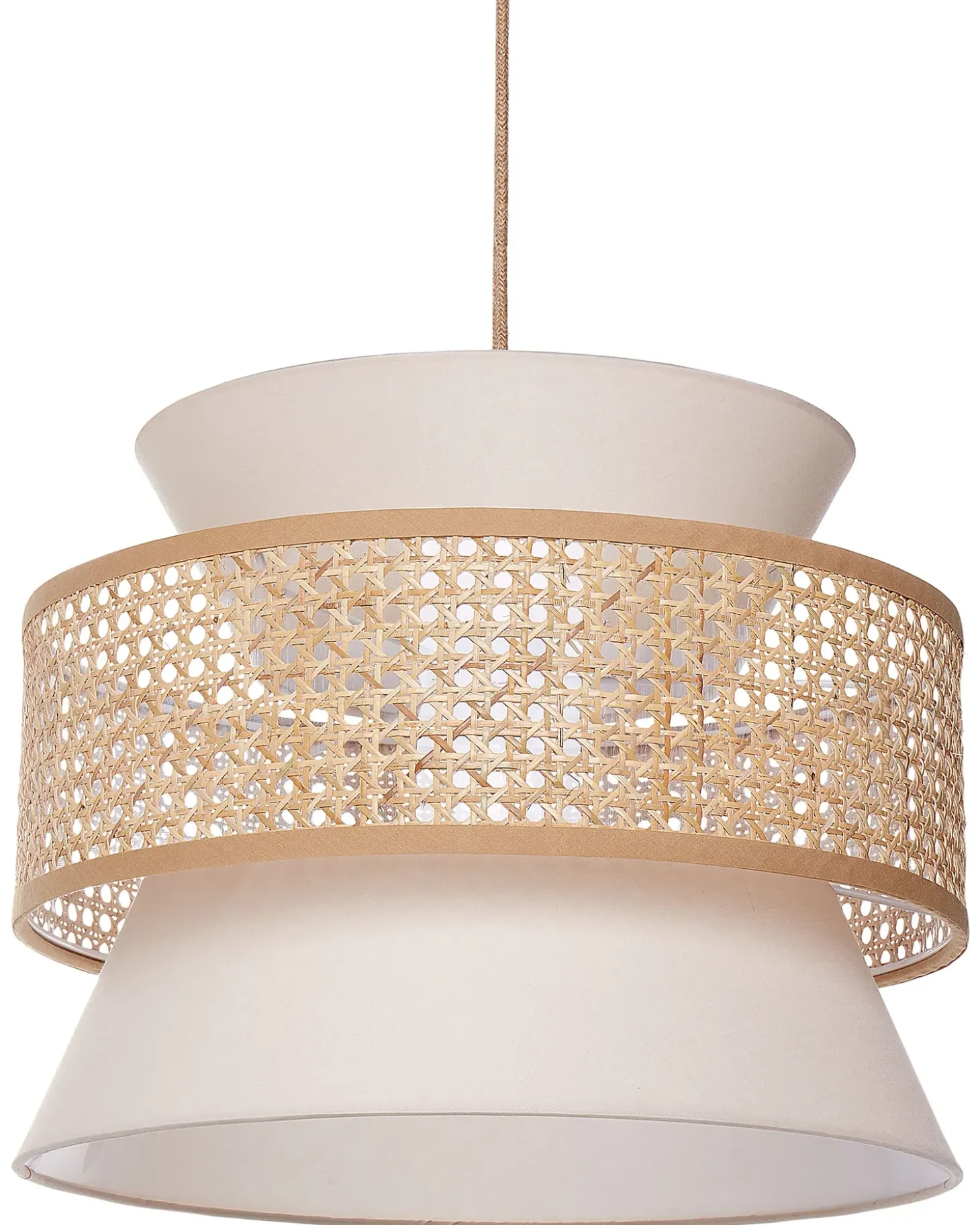 Clearance Lampa wisząca LUYANO Rattan Beżowy Wszystkie Lampy|Lampy Wiszące