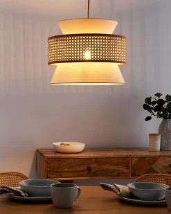 Clearance Lampa wisząca LUYANO Rattan Beżowy Wszystkie Lampy|Lampy Wiszące