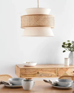 Clearance Lampa wisząca LUYANO Rattan Beżowy Wszystkie Lampy|Lampy Wiszące