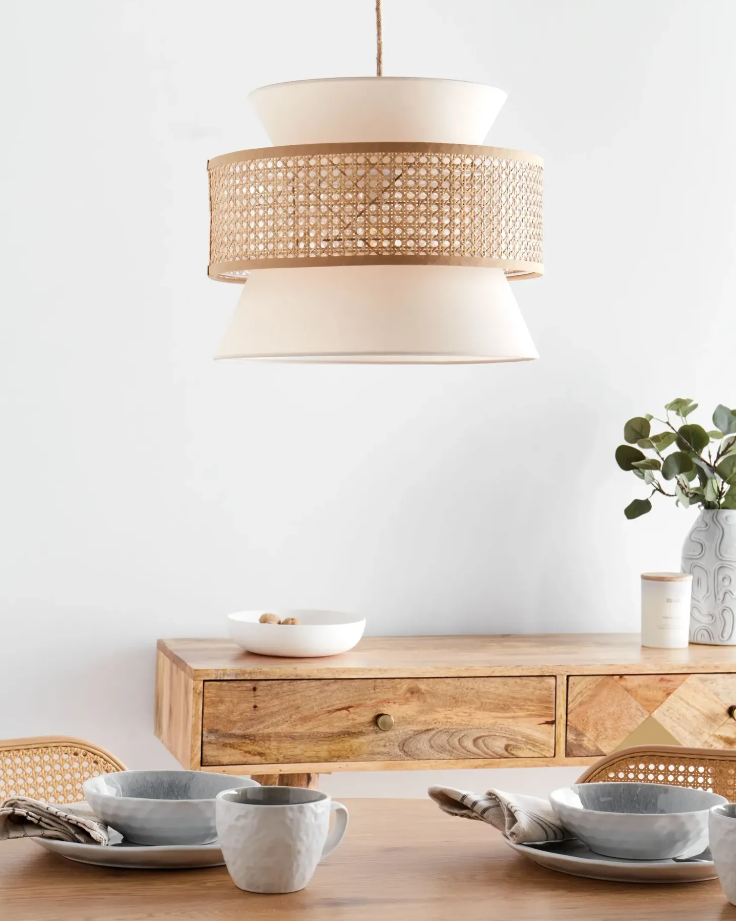 Clearance Lampa wisząca LUYANO Rattan Beżowy Wszystkie Lampy|Lampy Wiszące