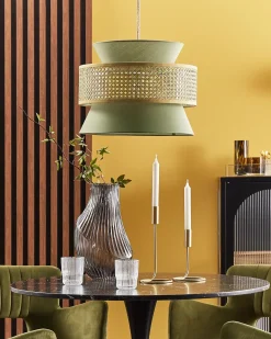 Best Lampa wisząca LUYANO Rattan Jasnozielony Wszystkie Lampy|Lampy Wiszące