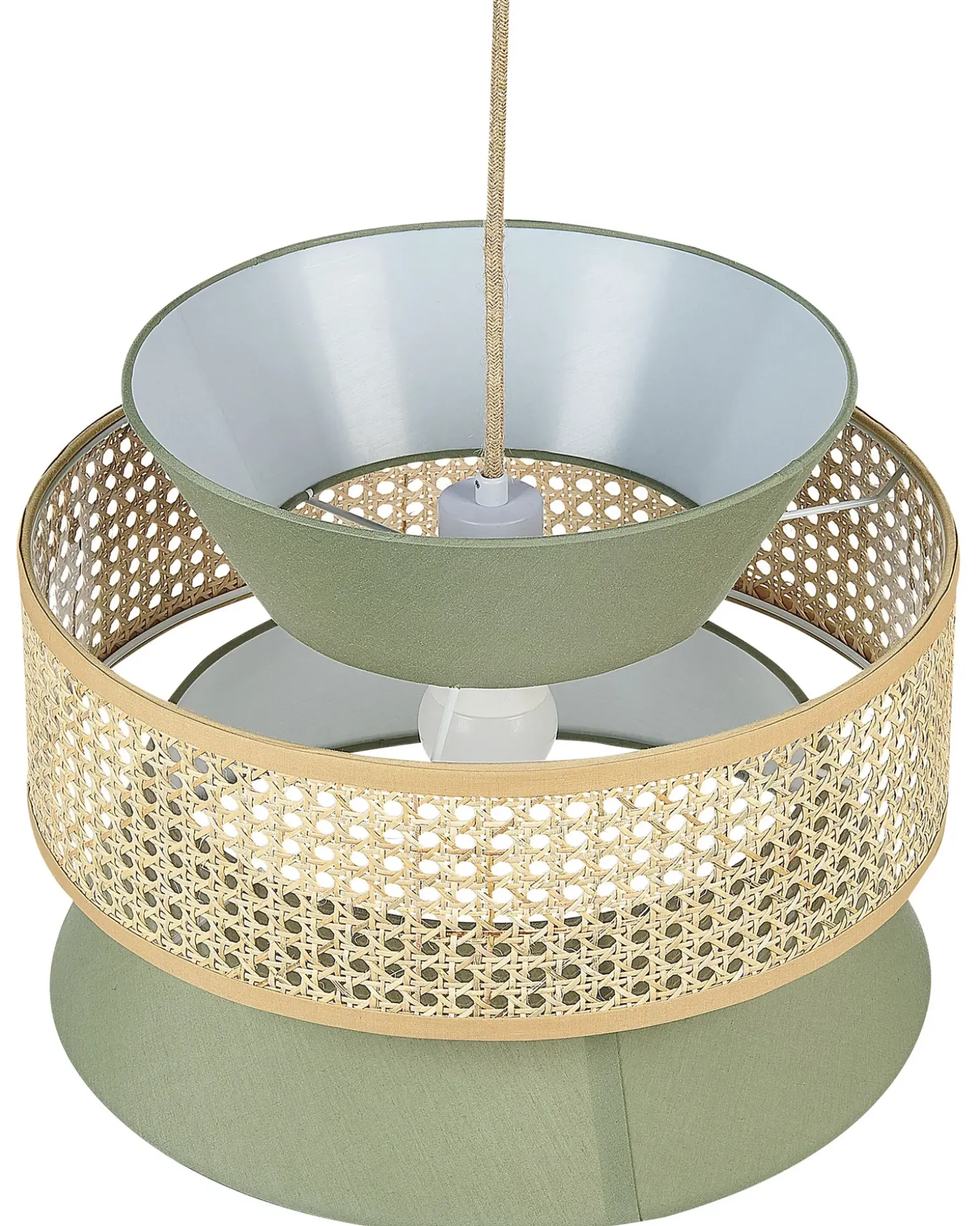 Best Lampa wisząca LUYANO Rattan Jasnozielony Wszystkie Lampy|Lampy Wiszące