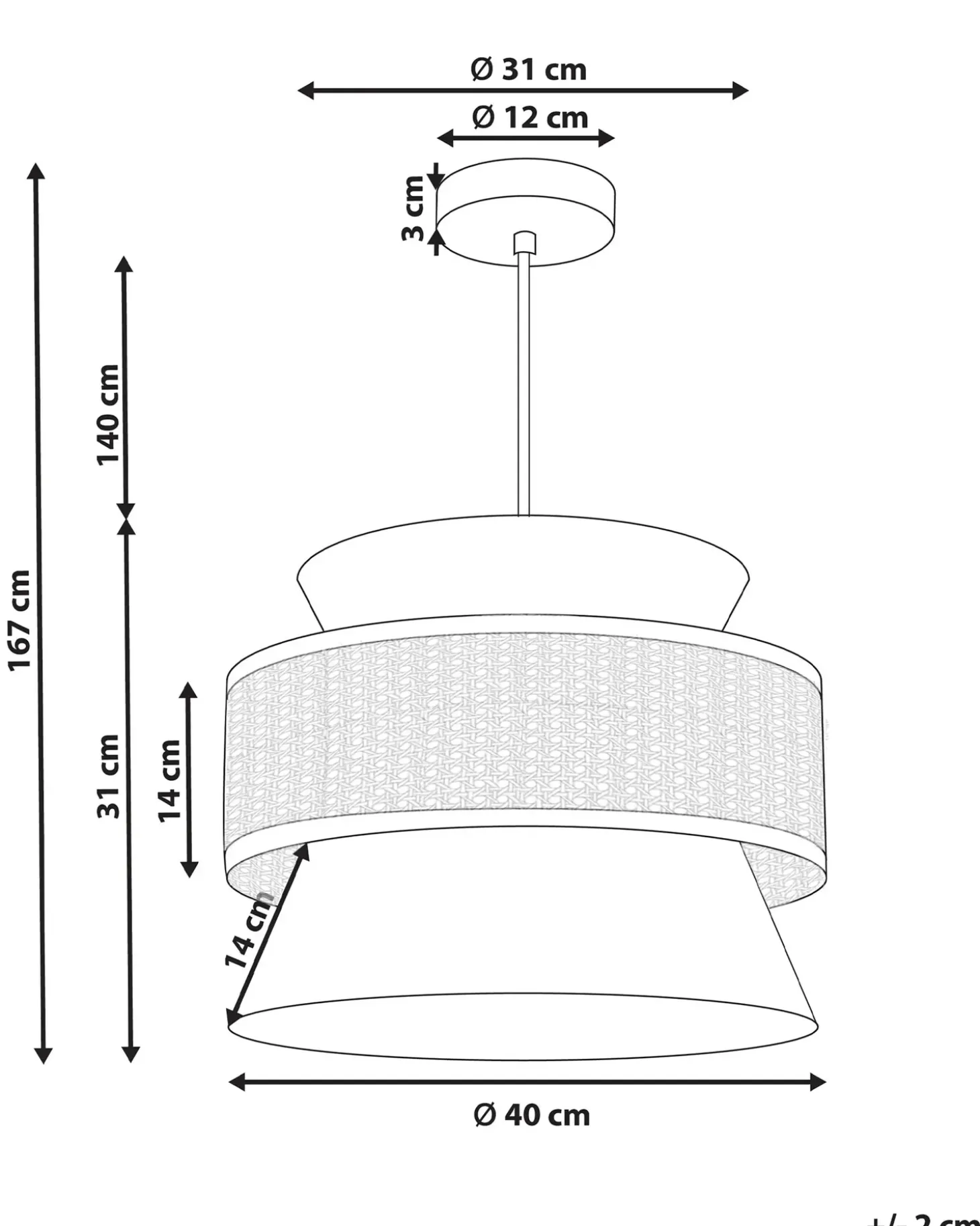 Best Lampa wisząca LUYANO Rattan Jasnozielony Wszystkie Lampy|Lampy Wiszące