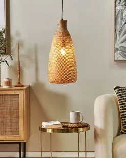 Clearance Lampa wisząca LWELA Bambus Naturalny Wszystkie Lampy|Lampy Wiszące