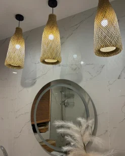 Clearance Lampa wisząca LWELA Bambus Naturalny Wszystkie Lampy|Lampy Wiszące