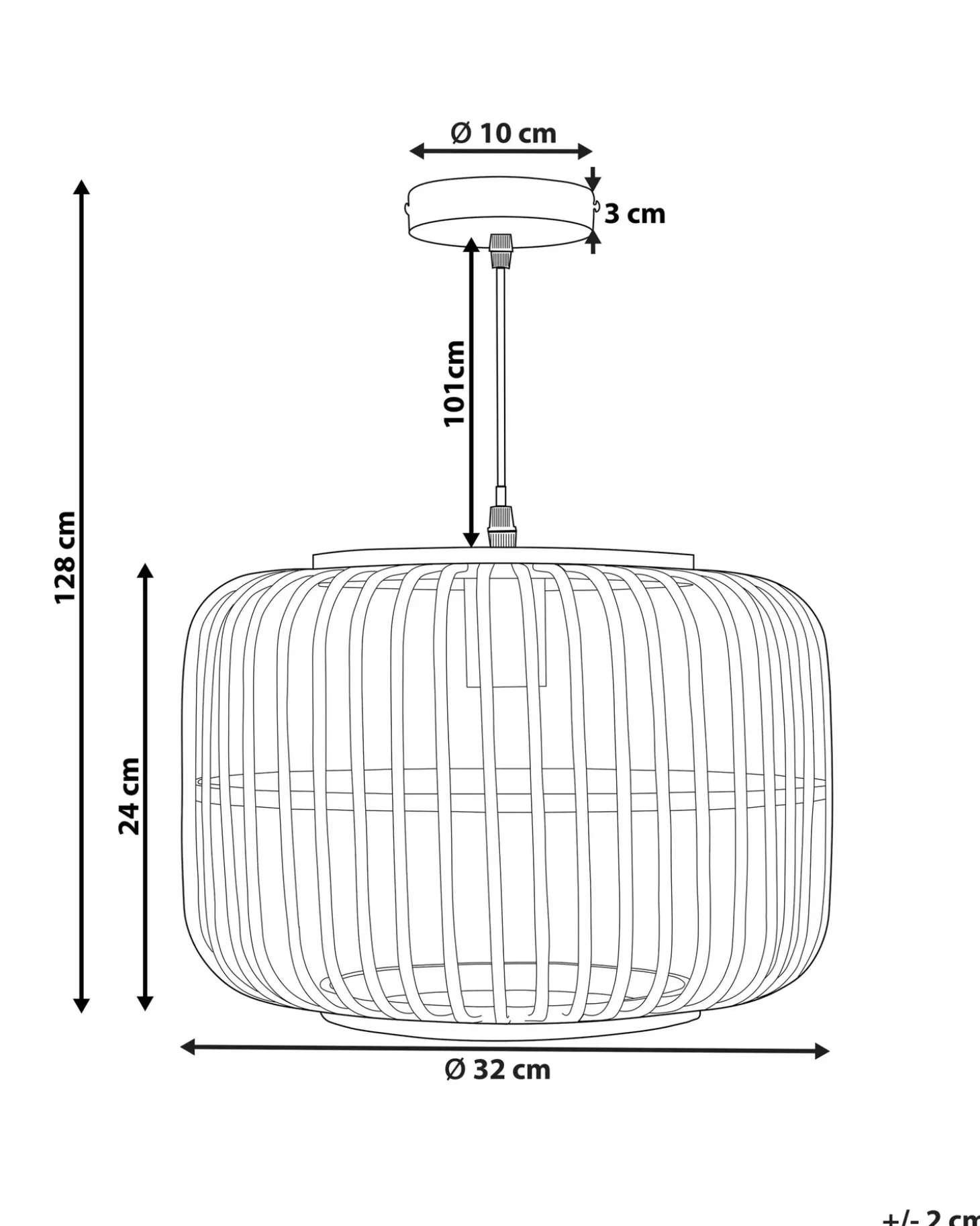 New Lampa wisząca MACHEKE Bambus Wszystkie Lampy|Lampy Wiszące