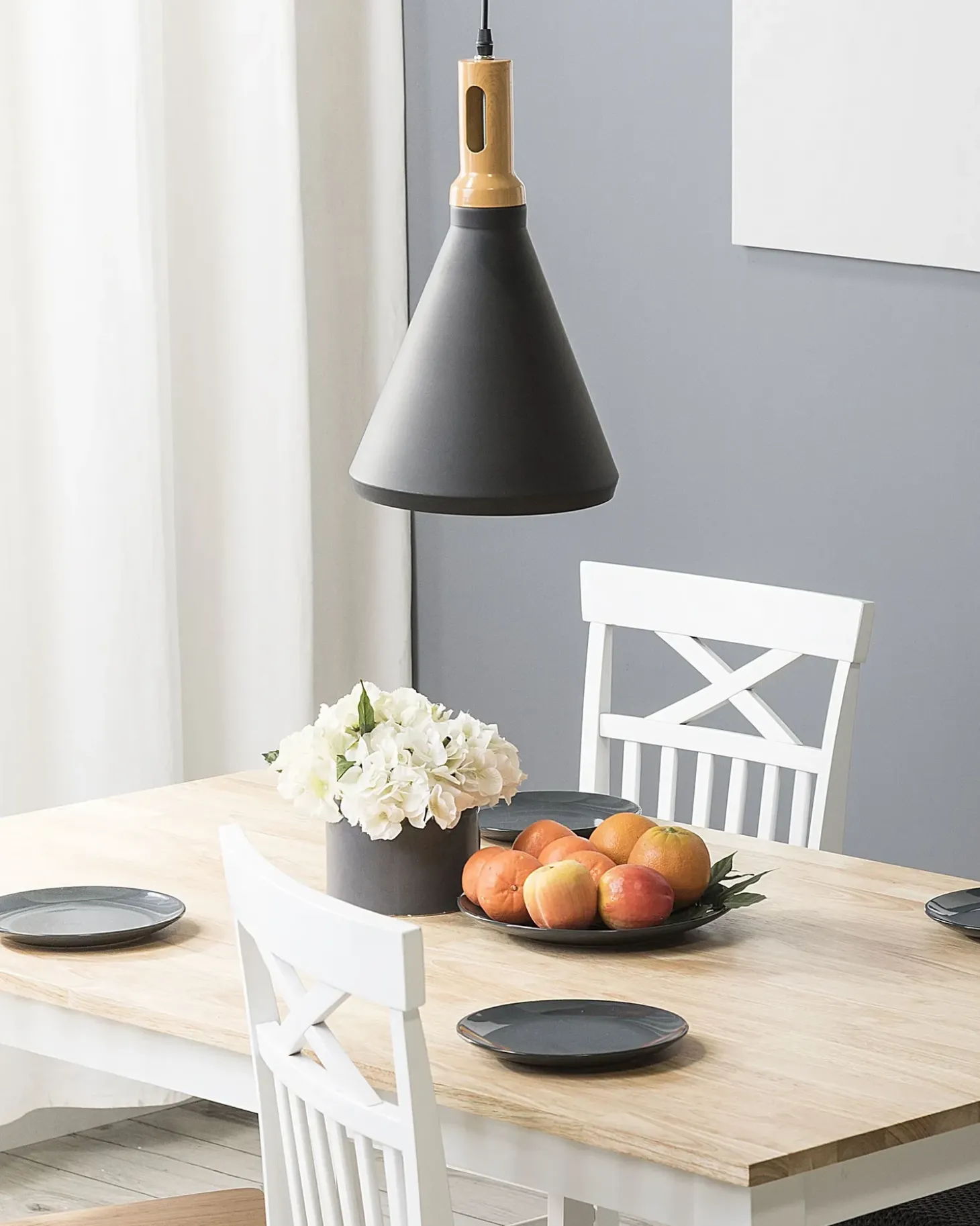 Sale Lampa wisząca MACKENZIE Metal Czarny Wszystkie Lampy|Lampy Wiszące