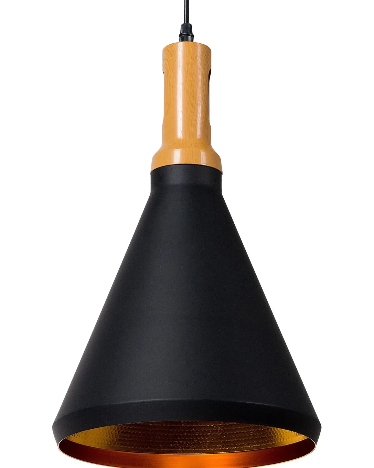 Sale Lampa wisząca MACKENZIE Metal Czarny Wszystkie Lampy|Lampy Wiszące