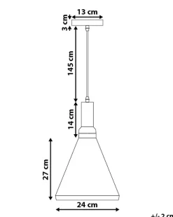 Sale Lampa wisząca MACKENZIE Metal Czarny Wszystkie Lampy|Lampy Wiszące