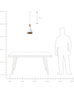 Online Lampa wisząca MACKENZIE Metal Biały Wszystkie Lampy|Lampy Wiszące