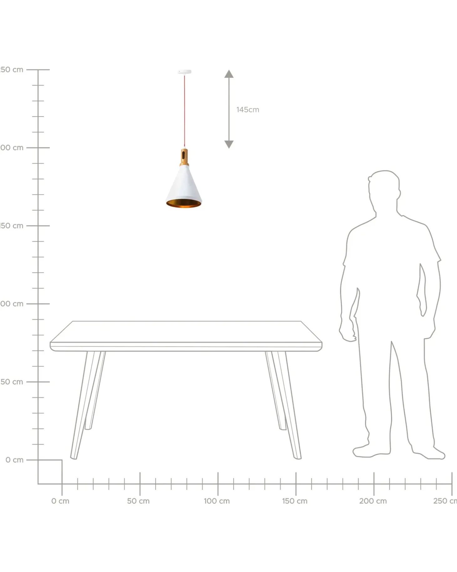 Online Lampa wisząca MACKENZIE Metal Biały Wszystkie Lampy|Lampy Wiszące