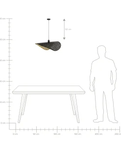 Hot Lampa wisząca MAHI Metal Czarny Wszystkie Lampy|Lampy Wiszące