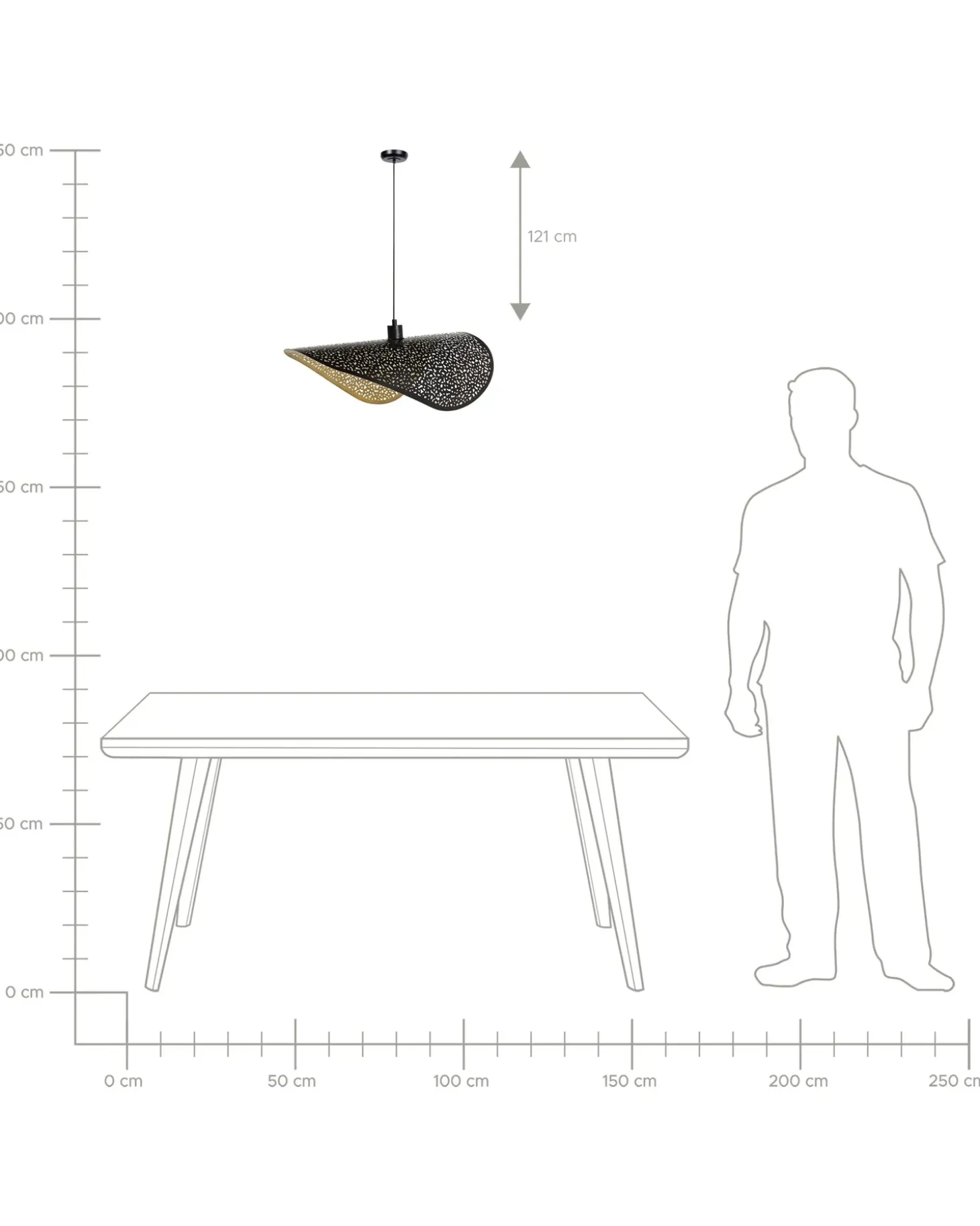 Hot Lampa wisząca MAHI Metal Czarny Wszystkie Lampy|Lampy Wiszące