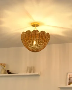 New Lampa wisząca MANDEKAL Rattan Naturalny Wszystkie Lampy|Lampy Wiszące