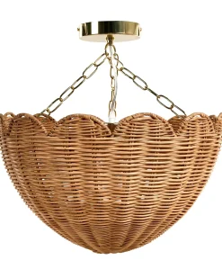 New Lampa wisząca MANDEKAL Rattan Naturalny Wszystkie Lampy|Lampy Wiszące
