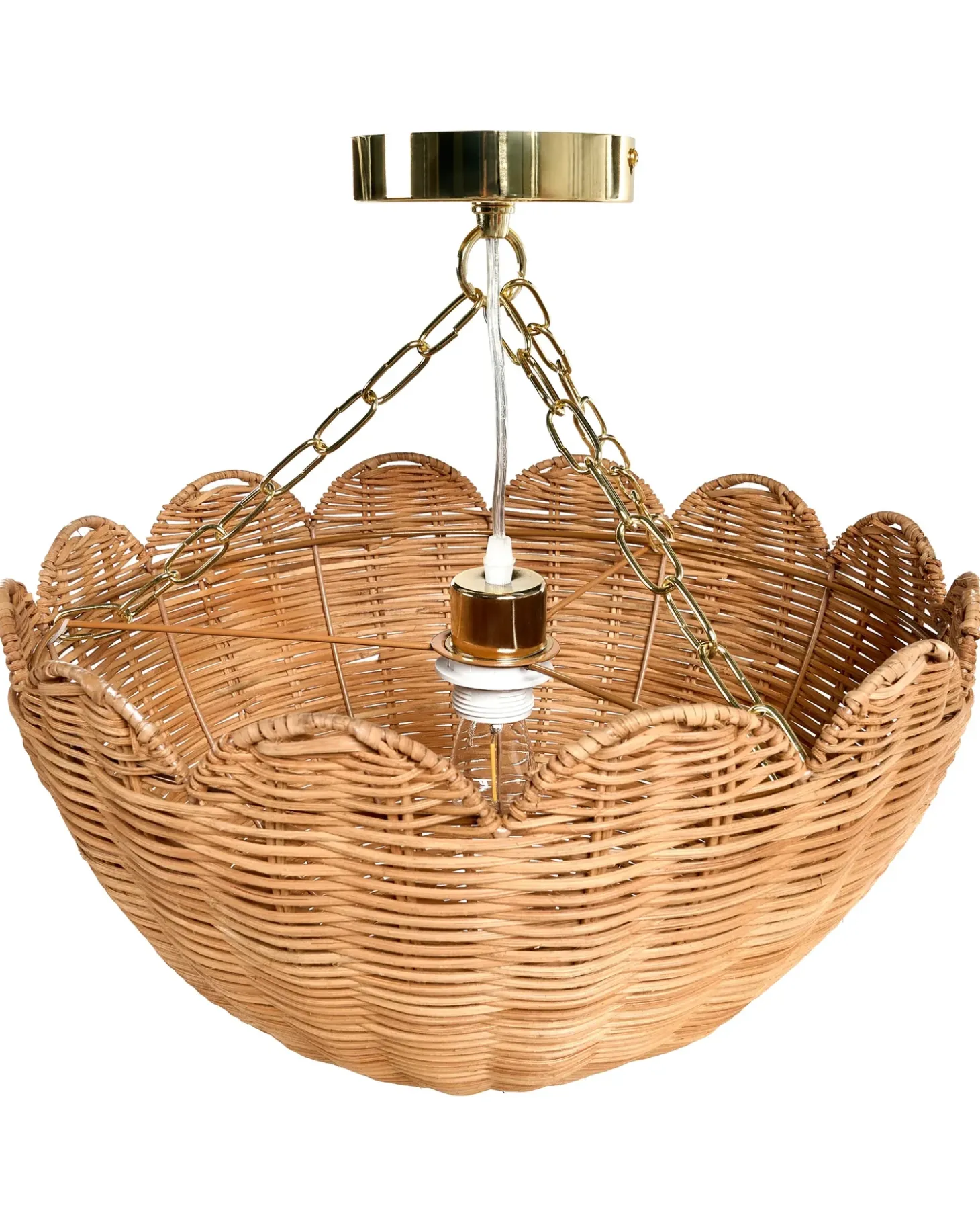 New Lampa wisząca MANDEKAL Rattan Naturalny Wszystkie Lampy|Lampy Wiszące