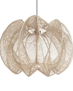 Discount Lampa wisząca MANINGA Papierowa plecionka Jasnobrązowy Wszystkie Lampy|Lampy Wiszące