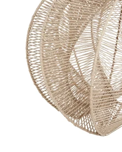 Discount Lampa wisząca MANINGA Papierowa plecionka Jasnobrązowy Wszystkie Lampy|Lampy Wiszące
