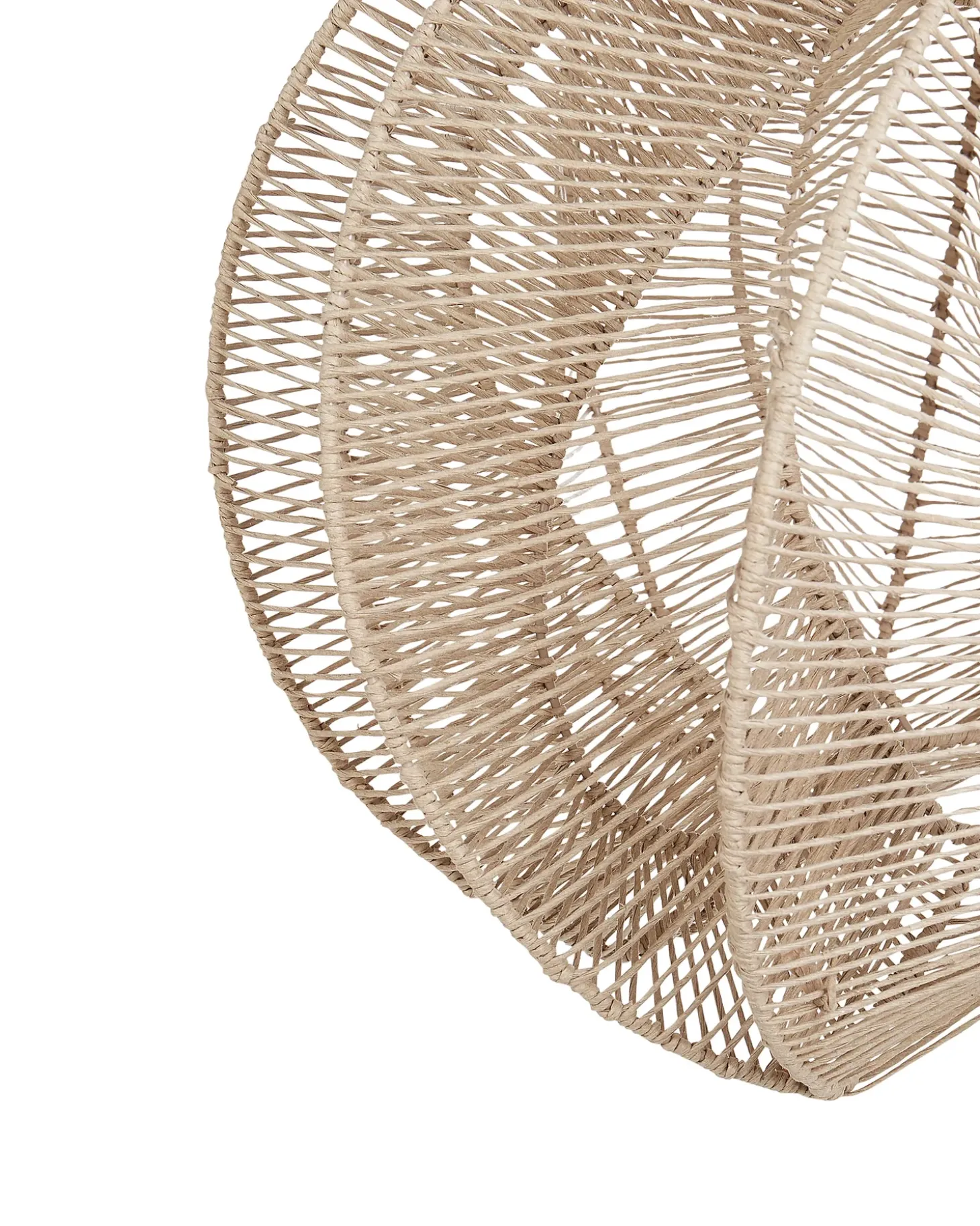 Discount Lampa wisząca MANINGA Papierowa plecionka Jasnobrązowy Wszystkie Lampy|Lampy Wiszące