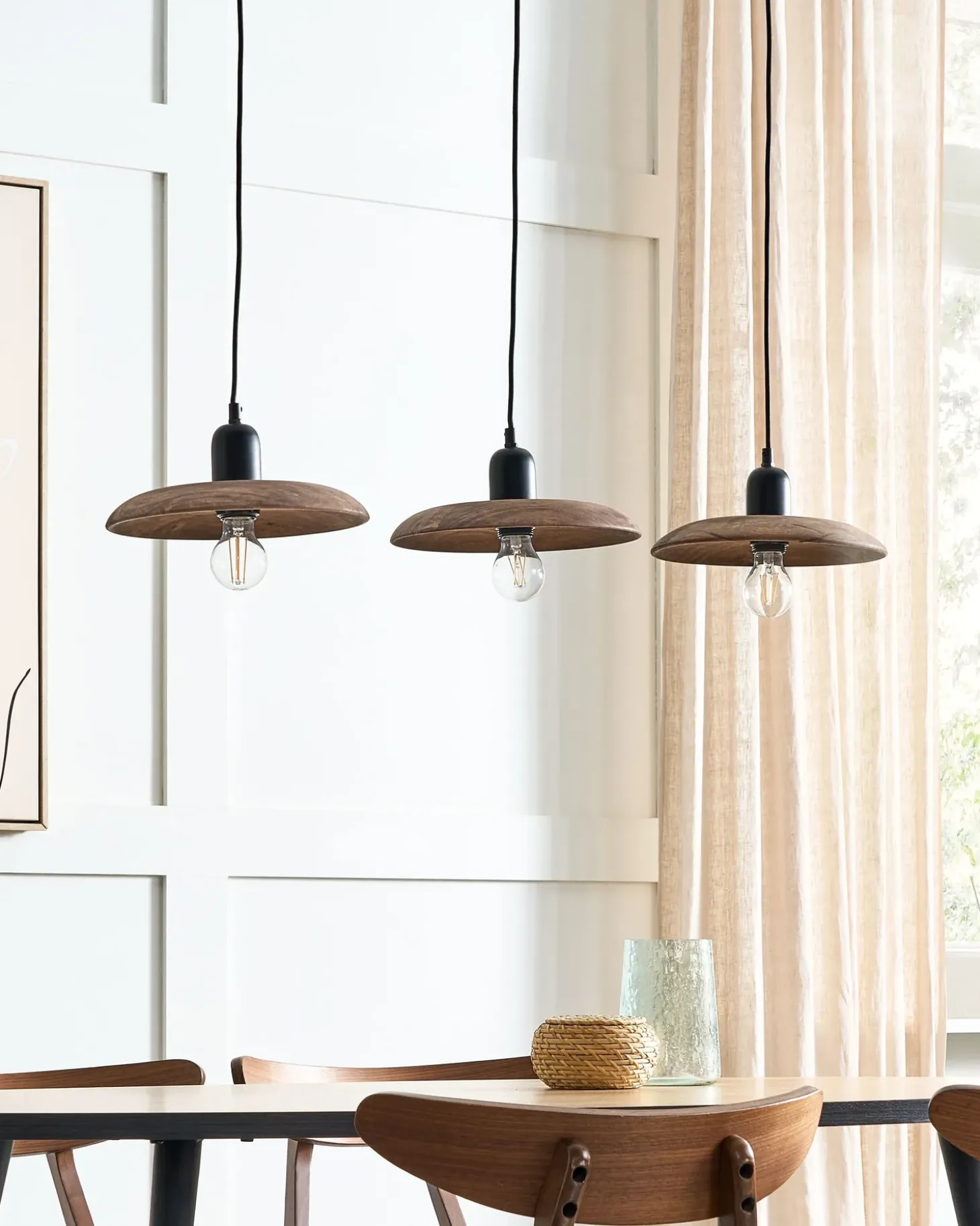 Sale Lampa wisząca MANJEERA Drewno mango Ciemno Wszystkie Lampy|Lampy Wiszące