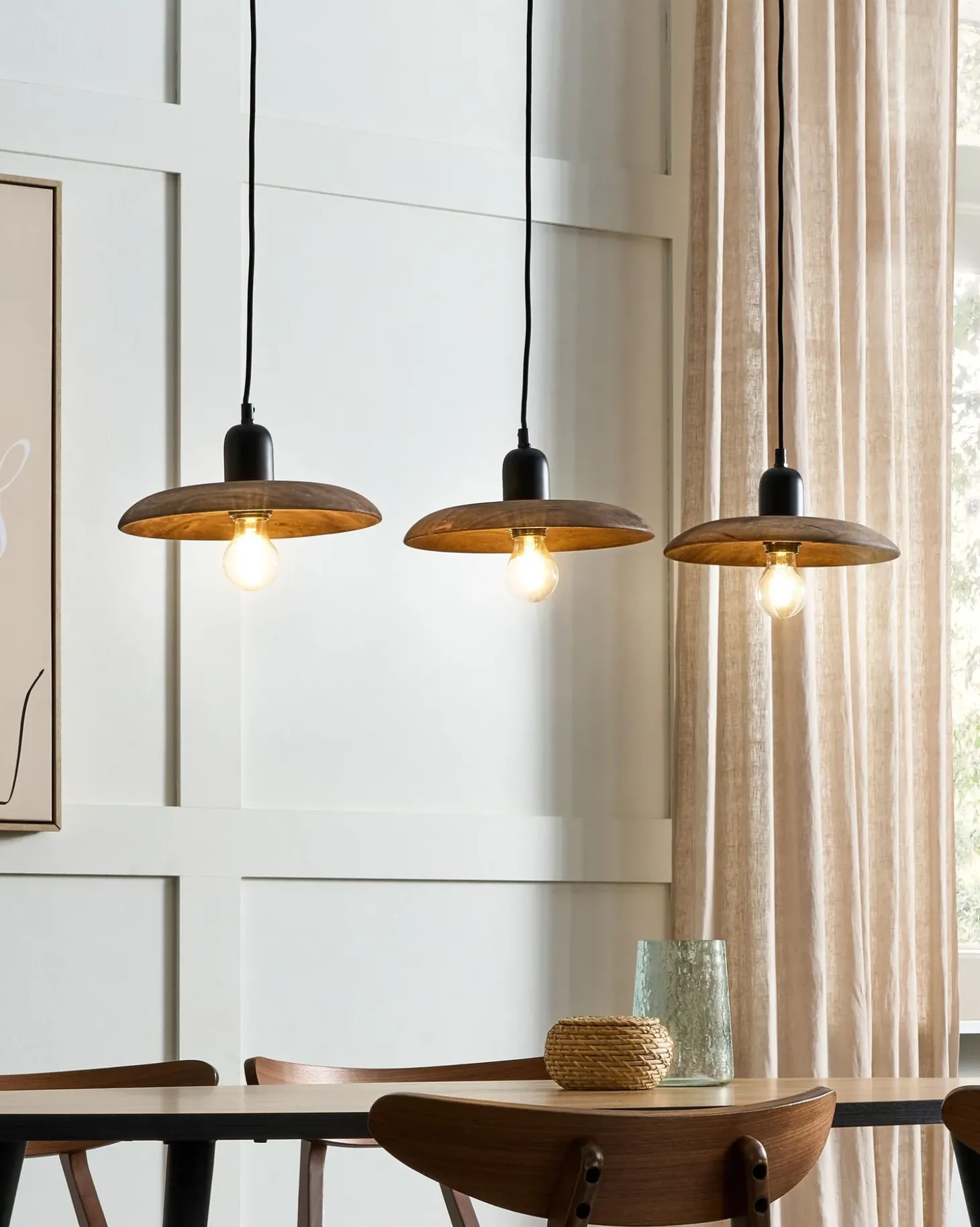 Sale Lampa wisząca MANJEERA Drewno mango Ciemno Wszystkie Lampy|Lampy Wiszące